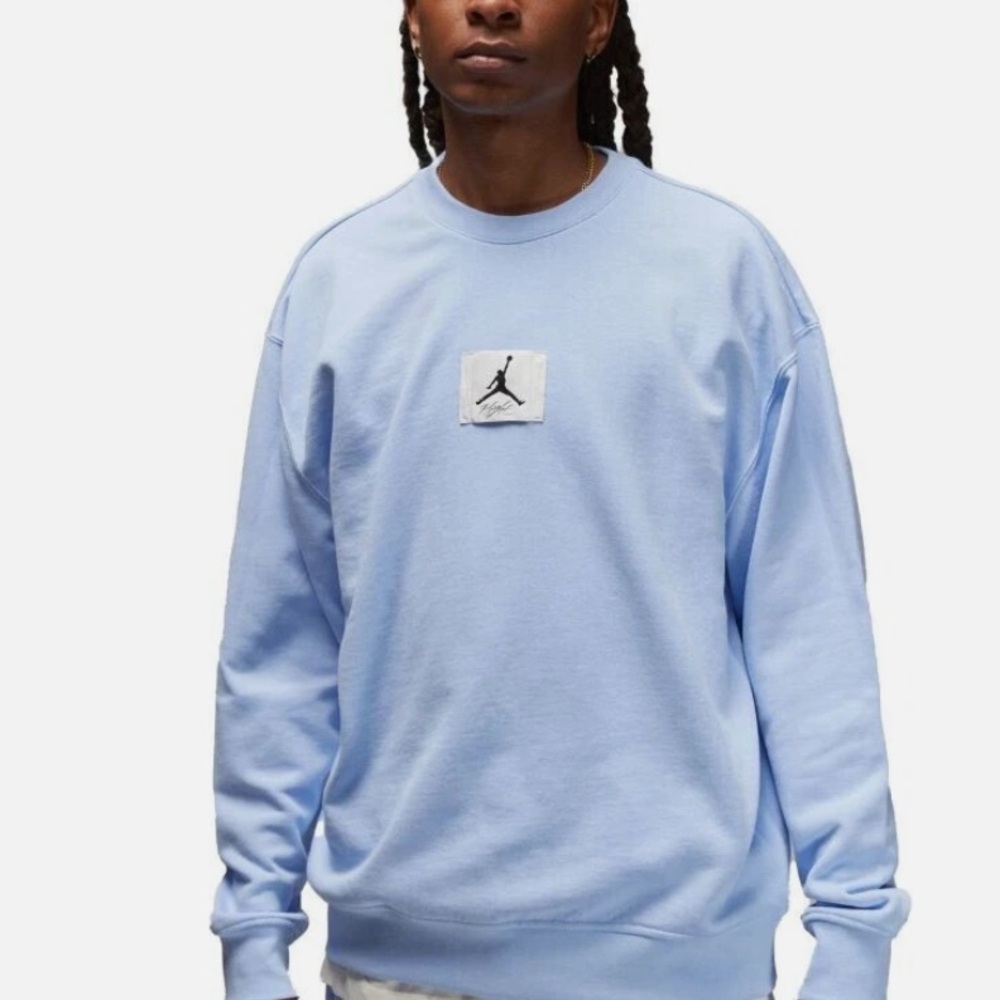 NWT Jordan Blue Crewneck Jordan Essentials Men's Sweatshirt Blue Size S